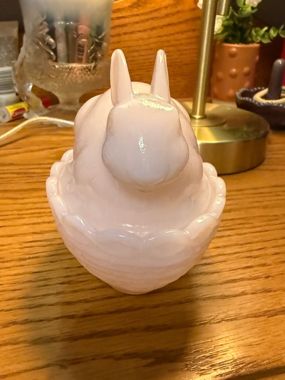 Mosser Tuscan Pink Bunny on nest - Picture 3 of 11